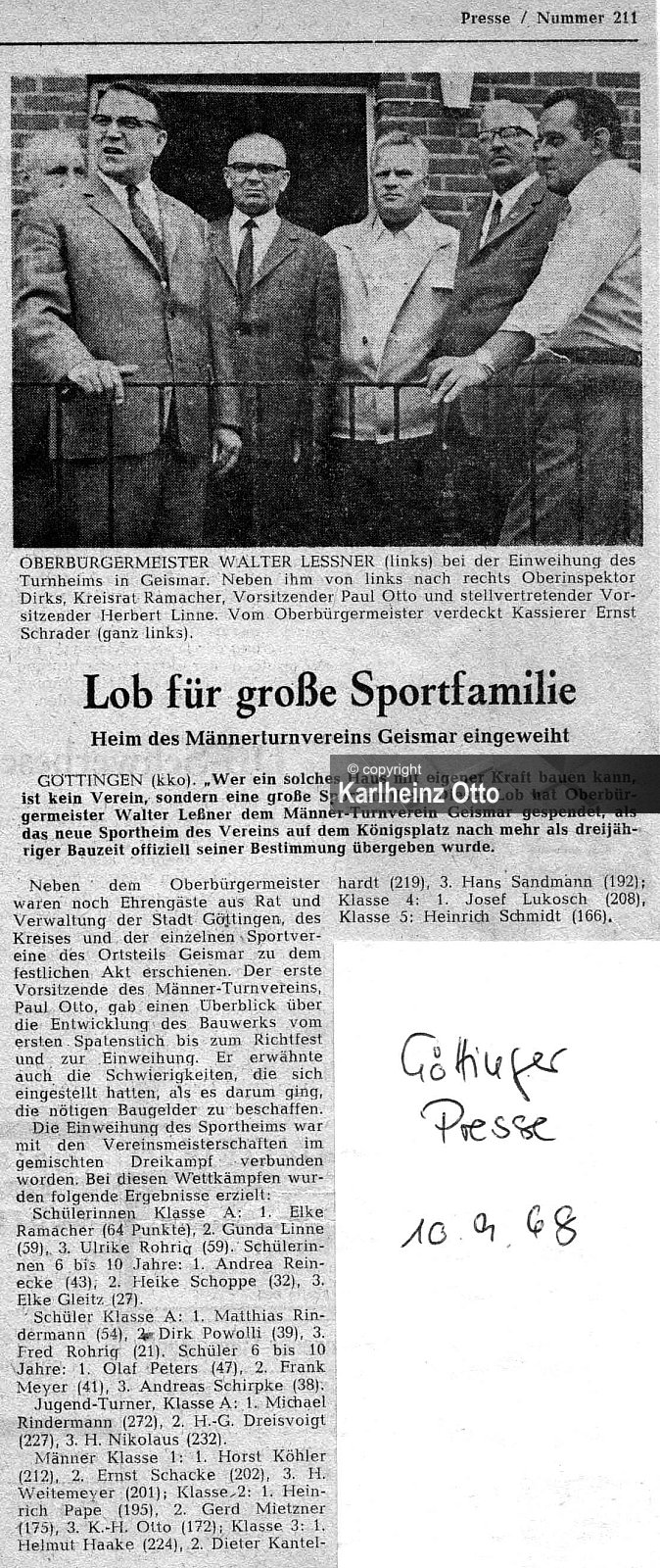 GÖTTINGEN FOTOS VON 1965 - 1969