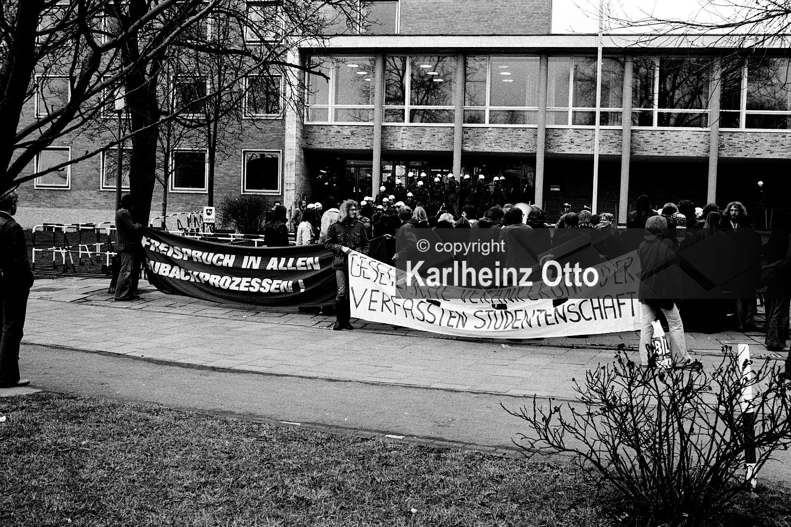 Buback Prozess 6.3.78 - GÖTTINGEN FOTOS VON 1975 - 1979